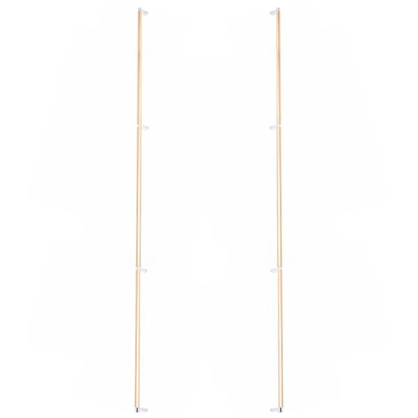 Emtek - Back to Back, Select Appliance Pull 54 Inch C-C, Rectangular Stem, Smooth Bar