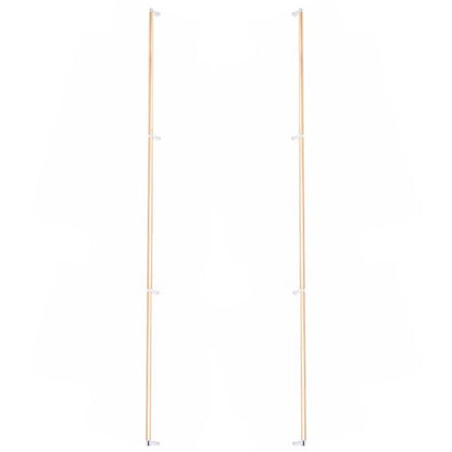 Emtek - Back to Back, Select Appliance Pull 54 Inch C-C, Rectangular Stem, Smooth Bar