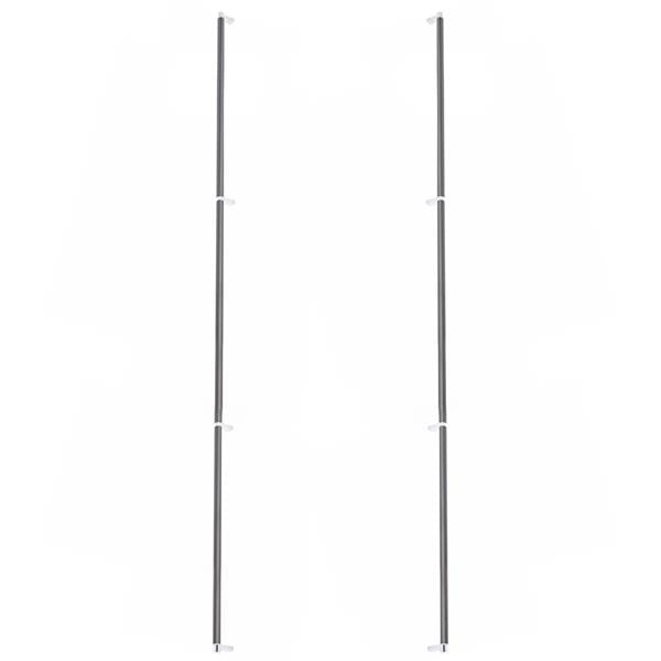 Emtek - Glass Shower Door Back to Back, Select Appliance Pull 54 Inch C-C, Rectangular Stem, Smooth Bar