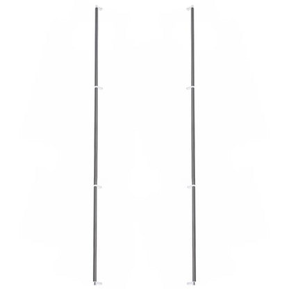 Emtek - Glass Shower Door Back to Back, Select Appliance Pull 54 Inch C-C, Rectangular Stem, Smooth Bar