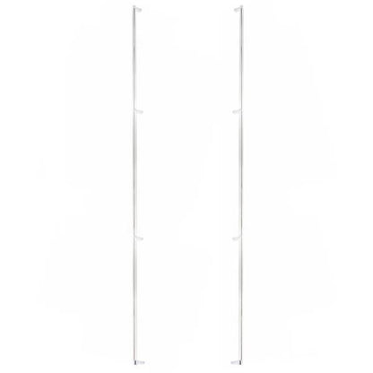 Emtek - Glass Shower Door Back to Back, Select Appliance Pull 54 Inch C-C, Rectangular Stem, Smooth Bar