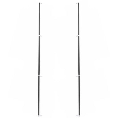 Emtek - Glass Shower Door Back to Back, Select Appliance Pull 54 Inch C-C, Rectangular Stem, Smooth Bar