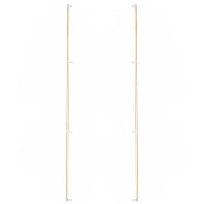 Emtek - Back to Back, Select Appliance Pull 54 Inch C-C, Rectangular Stem, Smooth Bar