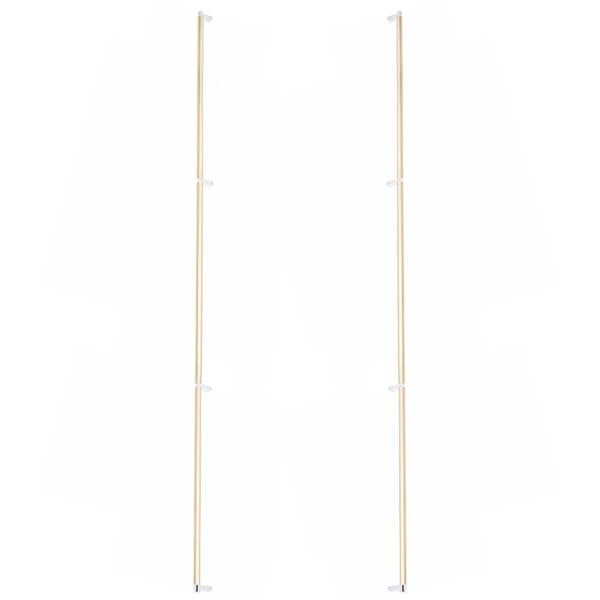 Emtek - Glass Shower Door Back to Back, Select Appliance Pull 54 Inch C-C, Rectangular Stem, Smooth Bar