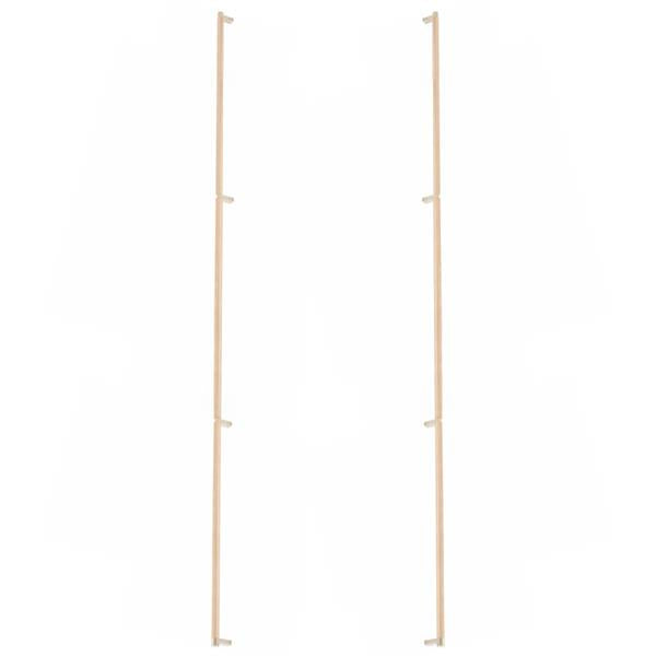 Emtek - Glass Shower Door Back to Back, Select Appliance Pull 54 Inch C-C, Rectangular Stem, Knurled Bar