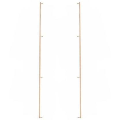 Emtek - Glass Shower Door Back to Back, Select Appliance Pull 54 Inch C-C, Rectangular Stem, Knurled Bar