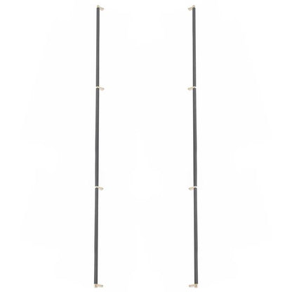 Emtek - Glass Shower Door Back to Back, Select Appliance Pull 54 Inch C-C, Rectangular Stem, Knurled Bar