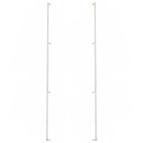 Emtek - Back to Back, Select Appliance Pull 54 Inch C-C, Rectangular Stem, Knurled Bar