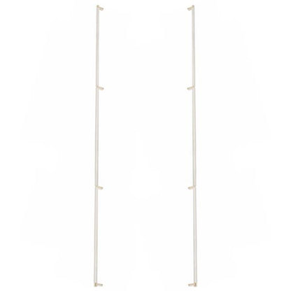 Emtek - Glass Shower Door Back to Back, Select Appliance Pull 54 Inch C-C, Rectangular Stem, Knurled Bar