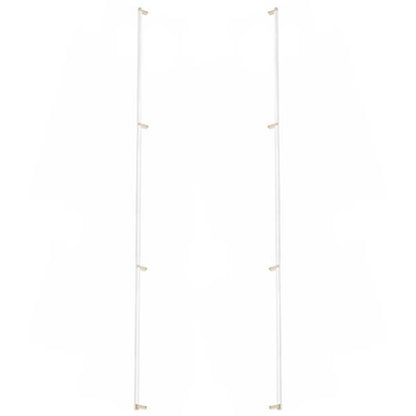 Emtek - Back to Back, Select Appliance Pull 54 Inch C-C, Rectangular Stem, Knurled Bar