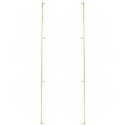 Emtek - Back to Back, Select Appliance Pull 54 Inch C-C, Rectangular Stem, Smooth Bar
