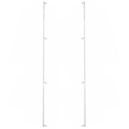 Emtek - Glass Shower Door Back to Back, Select Appliance Pull 54 Inch C-C, Rectangular Stem, Smooth Bar