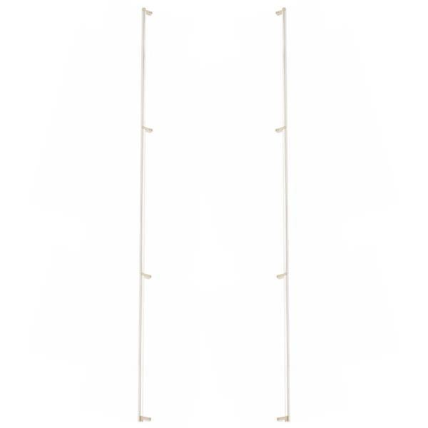 Emtek - Glass Shower Door Back to Back, Select Appliance Pull 54 Inch C-C, Rectangular Stem, Smooth Bar