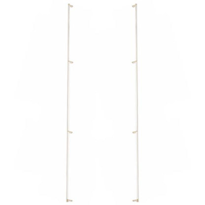 Emtek - Glass Shower Door Back to Back, Select Appliance Pull 54 Inch C-C, Rectangular Stem, Smooth Bar
