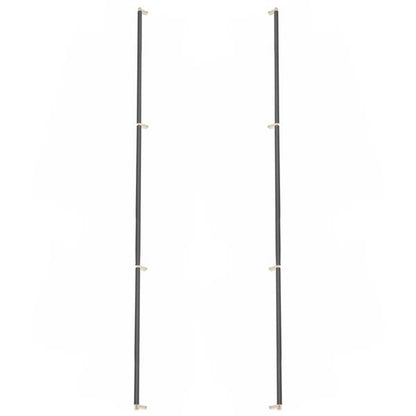 Emtek - Glass Shower Door Back to Back, Select Appliance Pull 54 Inch C-C, Rectangular Stem, Smooth Bar