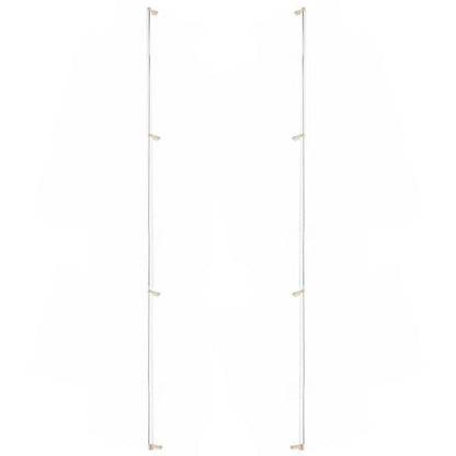 Emtek - Glass Shower Door Back to Back, Select Appliance Pull 54 Inch C-C, Rectangular Stem, Smooth Bar