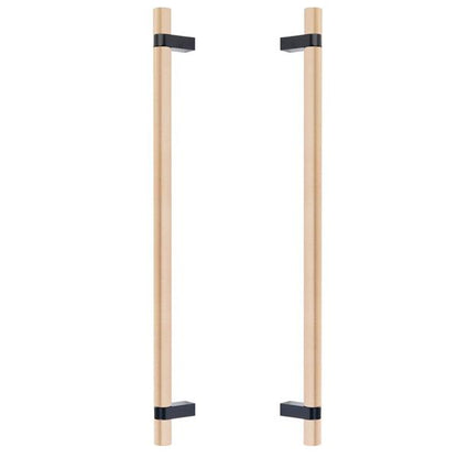 Emtek - Back to Back, Select Bar Appliance Pull 18 Inch C-C, Rectangular Bar Stem, Smooth Bar