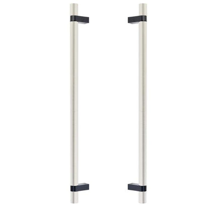 Emtek - Back to Back, Select Bar Appliance Pull 18 Inch C-C, Rectangular Bar Stem, Smooth Bar