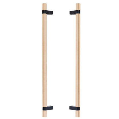 Emtek - Back to Back, Select Bar Appliance Pull 18 Inch C-C, Rectangular Bar Stem, Smooth Bar
