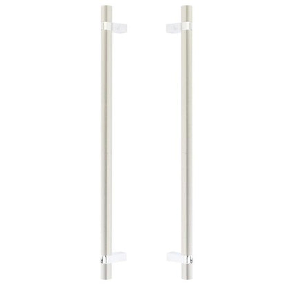 Emtek - Back to Back, Select Bar Appliance Pull 18 Inch C-C, Rectangular Bar Stem, Smooth Bar