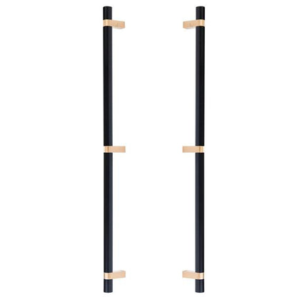 Emtek - Back to Back, Select Bar Appliance Pull 24 Inch C-C, Rectangular Bar Stem, Smooth Bar