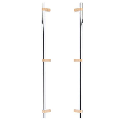 Emtek - Back to Back, Select Bar Appliance Pull 24 Inch C-C, Rectangular Bar Stem, Smooth Bar