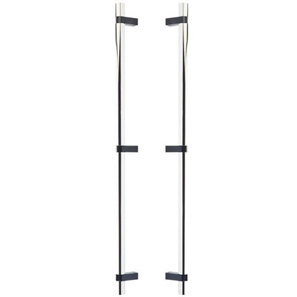 Emtek - Back to Back, Select Bar Appliance Pull 24 Inch C-C, Rectangular Bar Stem, Smooth Bar