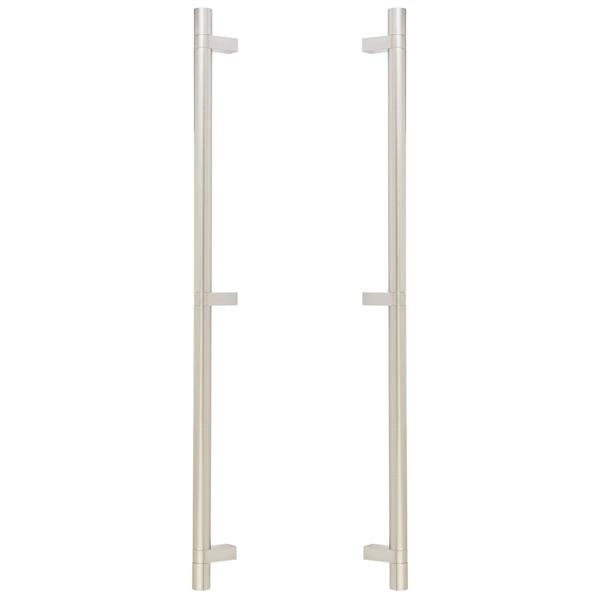 Emtek - Back to Back, Select Bar Appliance Pull 24 Inch C-C, Rectangular Bar Stem, Smooth Bar