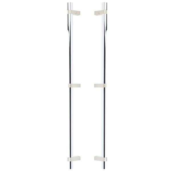Emtek - Back to Back, Select Bar Appliance Pull 24 Inch C-C, Rectangular Bar Stem, Smooth Bar