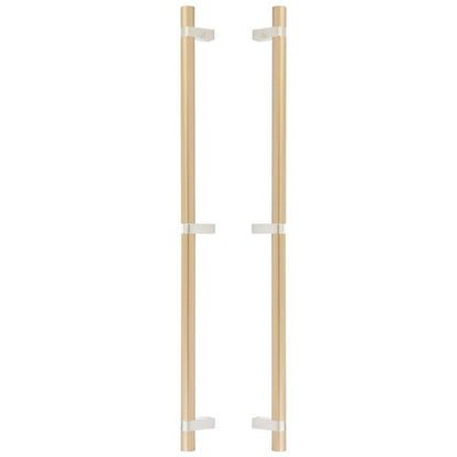Emtek - Back to Back, Select Bar Appliance Pull 24 Inch C-C, Rectangular Bar Stem, Smooth Bar