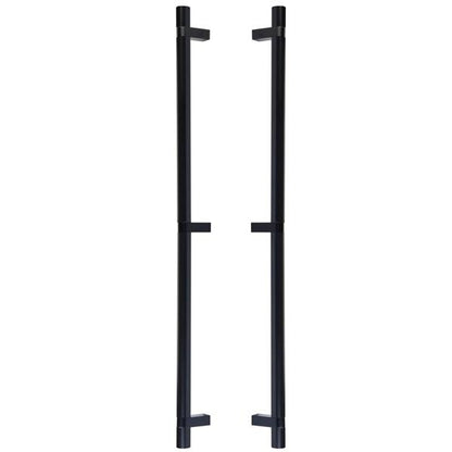 Emtek - Back to Back, Select Bar Appliance Pull 24 Inch C-C, Rectangular Bar Stem, Smooth Bar