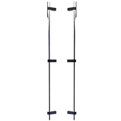 Emtek - Back to Back, Select Bar Appliance Pull 24 Inch C-C, Rectangular Bar Stem, Smooth Bar