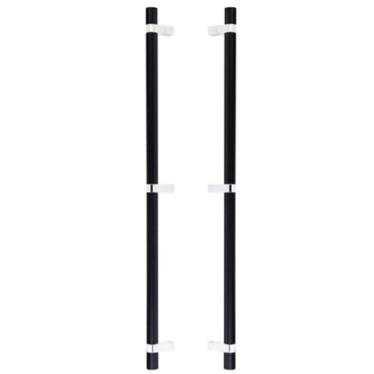 Emtek - Back to Back, Select Bar Appliance Pull 24 Inch C-C, Rectangular Bar Stem, Smooth Bar