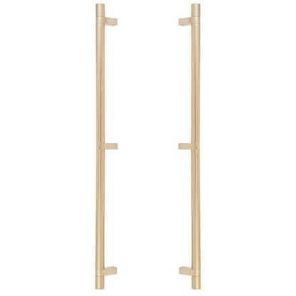 Emtek - Back to Back, Select Bar Appliance Pull 24 Inch C-C, Rectangular Bar Stem, Smooth Bar