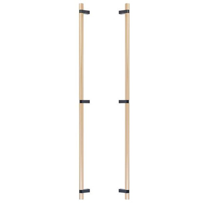 Emtek - Back to Back, Select Bar Appliance Pull 36 Inch C-C, Rectangular Bar Stem, Smooth Bar