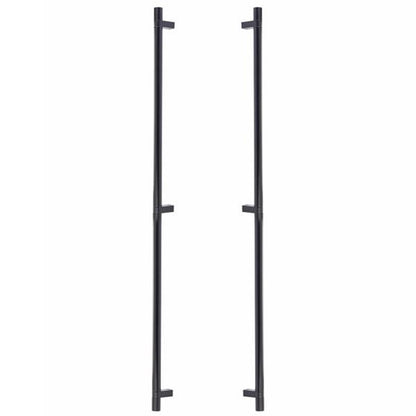 Emtek - Back to Back, Select Bar Appliance Pull 36 Inch C-C, Rectangular Bar Stem, Smooth Bar