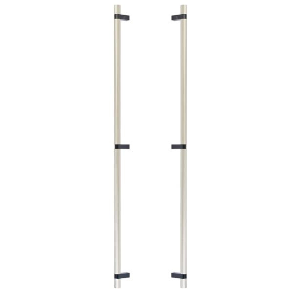 Emtek - Back to Back, Select Bar Appliance Pull 36 Inch C-C, Rectangular Bar Stem, Smooth Bar