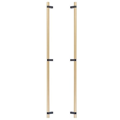 Emtek - Back to Back, Select Bar Appliance Pull 36 Inch C-C, Rectangular Bar Stem, Smooth Bar