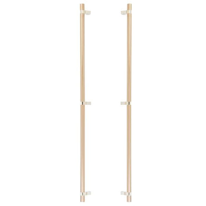 Emtek - Back to Back, Select Bar Appliance Pull 36 Inch C-C, Rectangular Bar Stem, Smooth Bar
