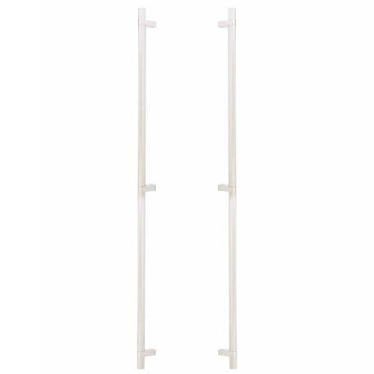 Emtek - Back to Back, Select Bar Appliance Pull 36 Inch C-C, Rectangular Bar Stem, Knurled Bar