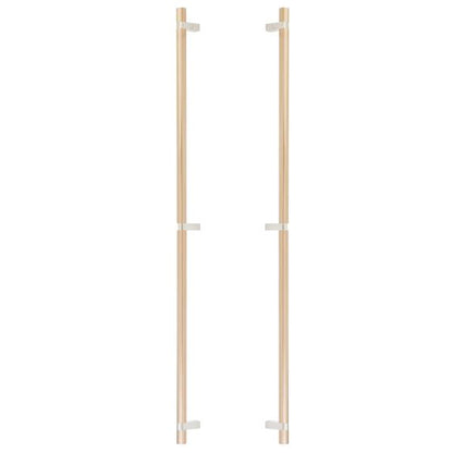 Emtek - Back to Back, Select Bar Appliance Pull 36 Inch C-C, Rectangular Bar Stem, Smooth Bar