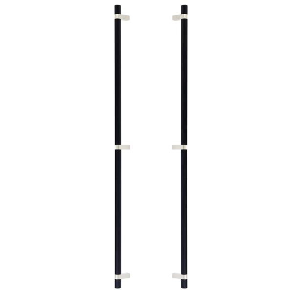 Emtek - Back to Back, Select Bar Appliance Pull 36 Inch C-C, Rectangular Bar Stem, Smooth Bar