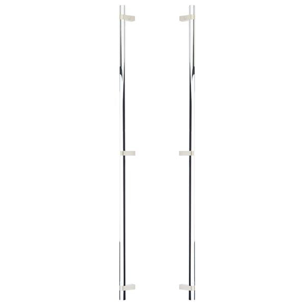 Emtek - Back to Back, Select Bar Appliance Pull 36 Inch C-C, Rectangular Bar Stem, Smooth Bar