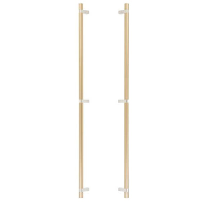 Emtek - Back to Back, Select Bar Appliance Pull 36 Inch C-C, Rectangular Bar Stem, Smooth Bar