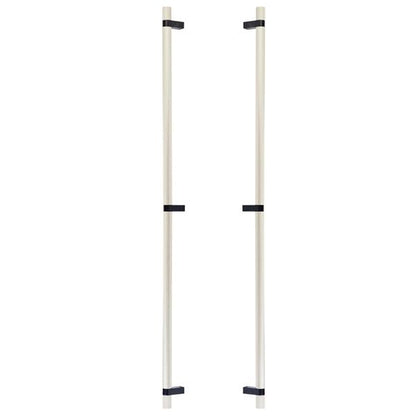 Emtek - Back to Back, Select Bar Appliance Pull 36 Inch C-C, Rectangular Bar Stem, Knurled Bar