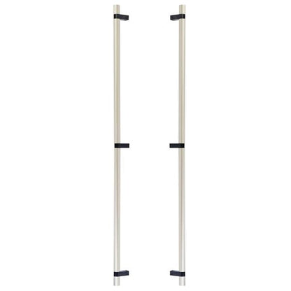 Emtek - Back to Back, Select Bar Appliance Pull 36 Inch C-C, Rectangular Bar Stem, Smooth Bar