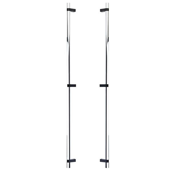 Emtek - Back to Back, Select Bar Appliance Pull 36 Inch C-C, Rectangular Bar Stem, Smooth Bar