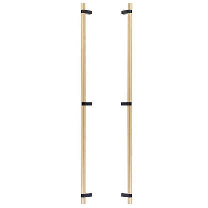 Emtek - Glass Shower Door Back to Back, Select Bar Appliance Pull 36 Inch C-C, Rectangular Bar Stem, Smooth Bar
