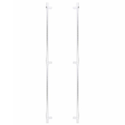 Emtek - Back to Back, Select Bar Appliance Pull 36 Inch C-C, Rectangular Bar Stem, Knurled Bar