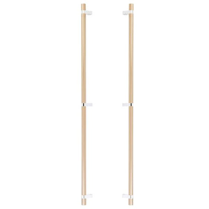 Emtek - Back to Back, Select Bar Appliance Pull 36 Inch C-C, Rectangular Bar Stem, Smooth Bar